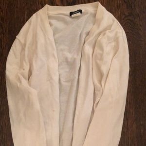 White J. Crew Cotton Jackie Cardigan XS